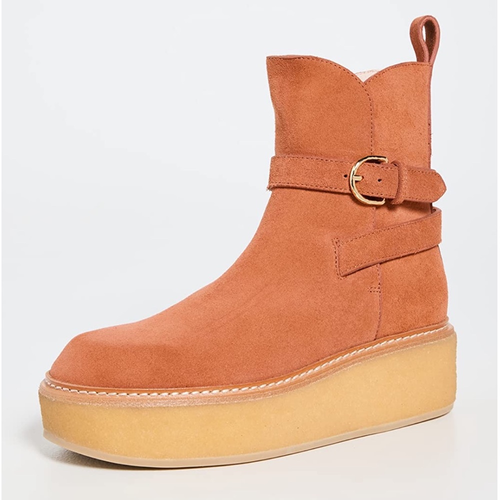 NWT! Ulla Johnson Lennox Ankle Buckle Boot Sz 38